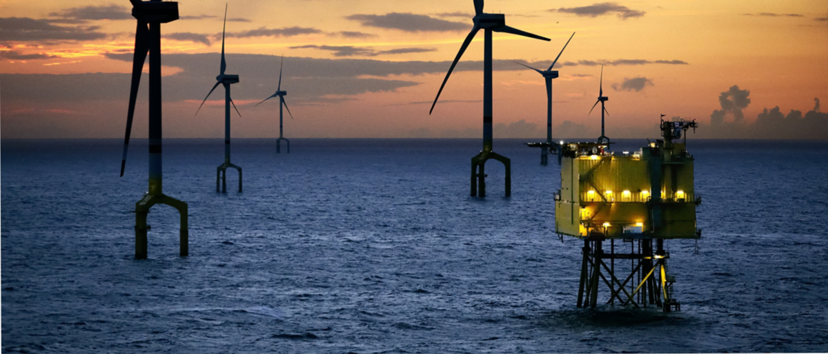The first ever HVDC grid connection from an offshore wind farm, BorWin1 converter station in the North Sea