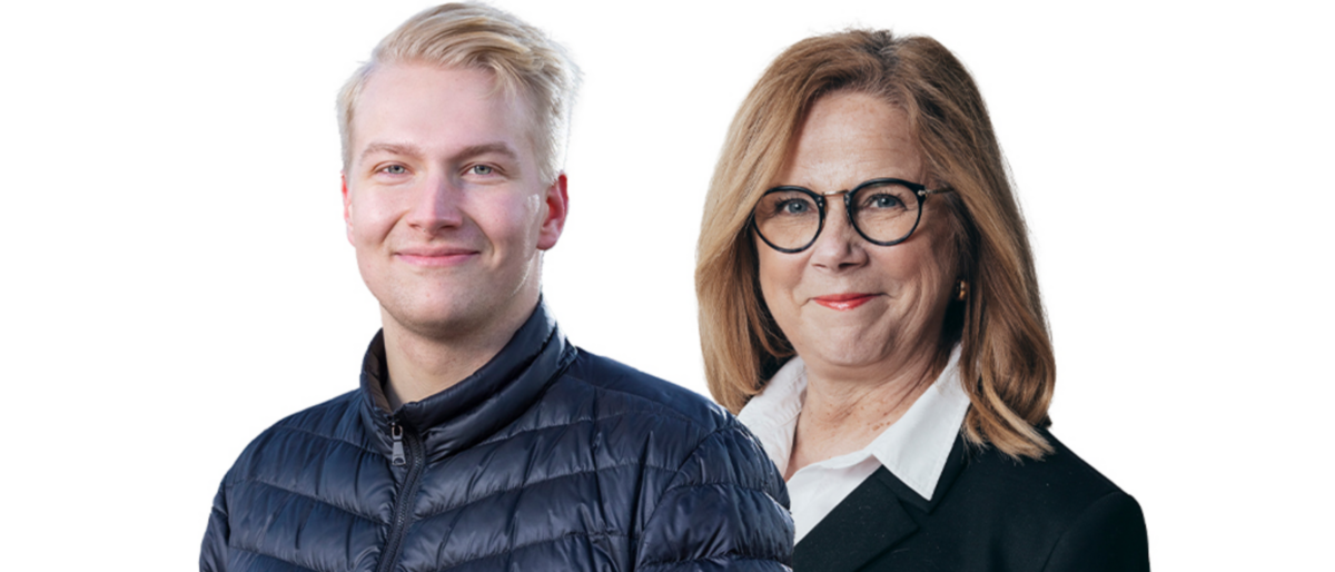 Mentori-aktori-pari Kaija Lehtineva ja Joonas Valli