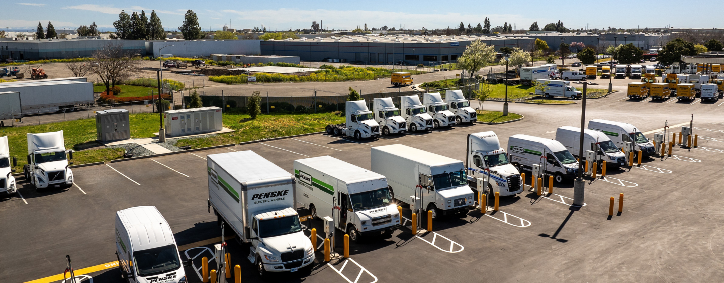 Hitachi and Penske launch large-scale electric truck charging pilot