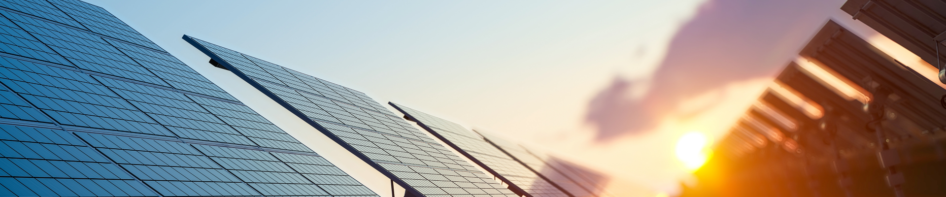 Sun Above the Solar Farm 3d rendering